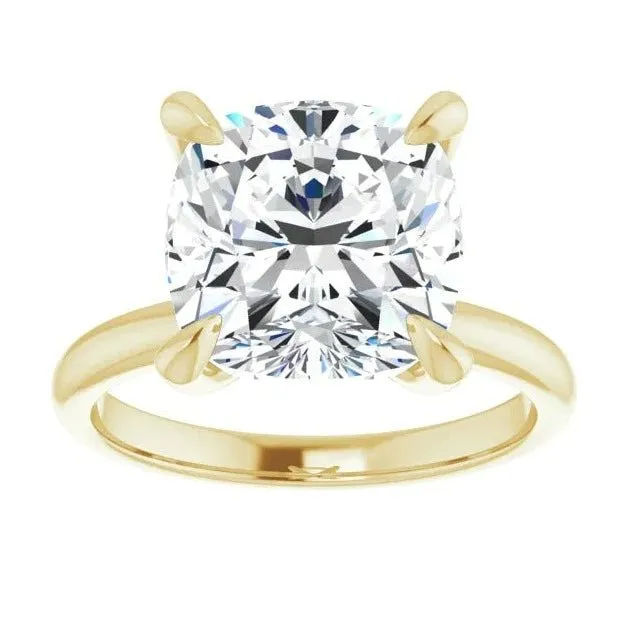 Rose Cushion Engagement Ring Setting
