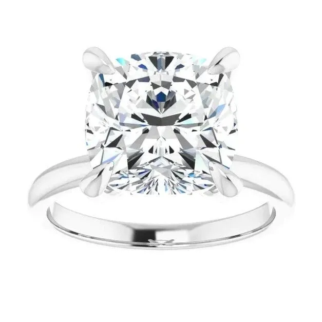 Rose Cushion Engagement Ring Setting