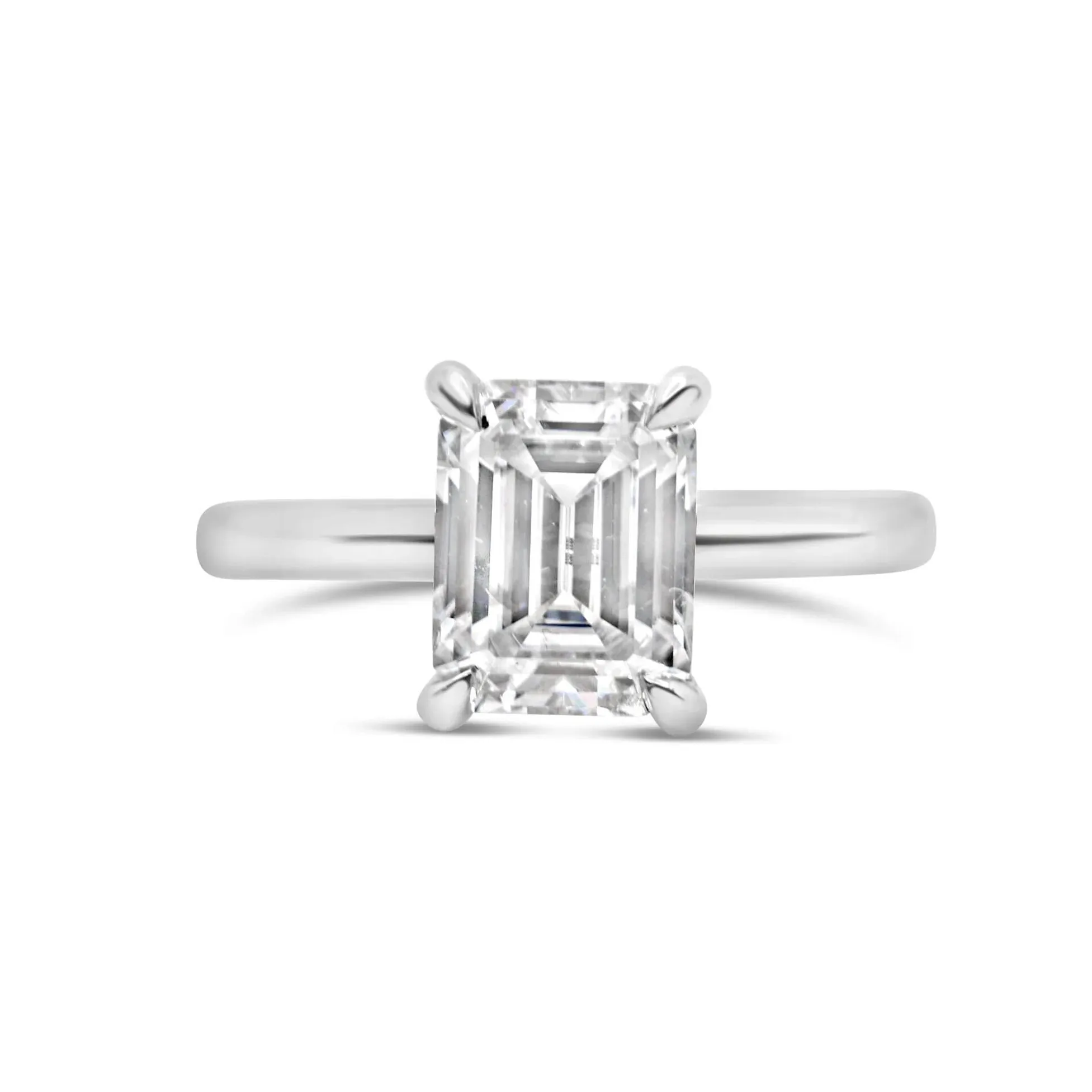 Rose Emerald Engagement Ring Setting