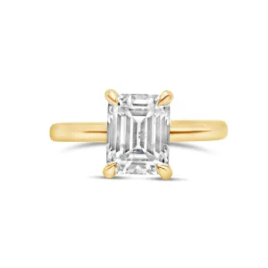 Rose Emerald Engagement Ring Setting