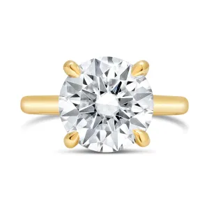Rose Round Engagement Ring Setting