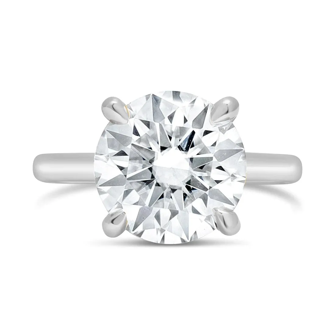 Rose Round Engagement Ring Setting