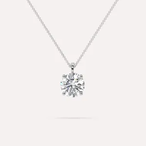 Round Pendant Diamond Necklace Setting