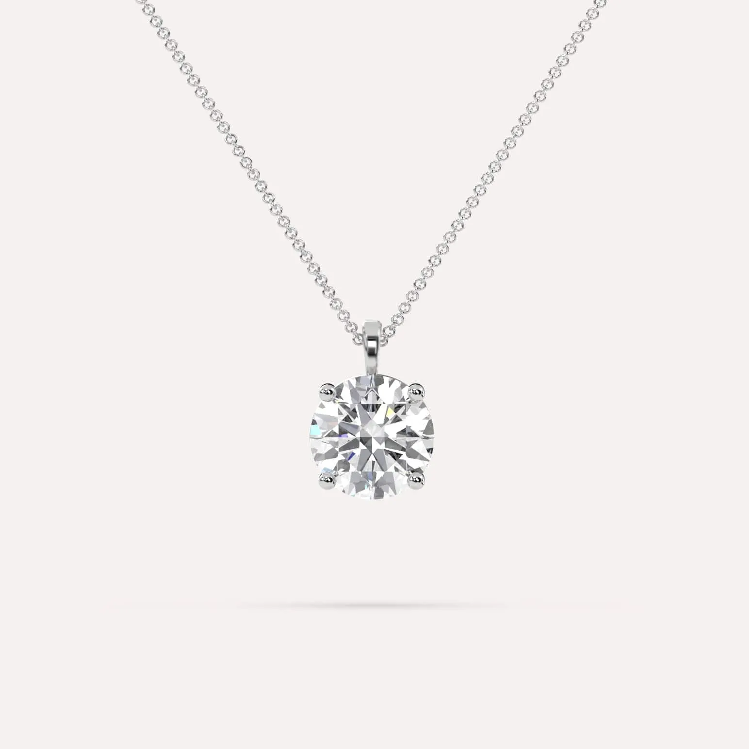 Round Pendant Diamond Necklace Setting