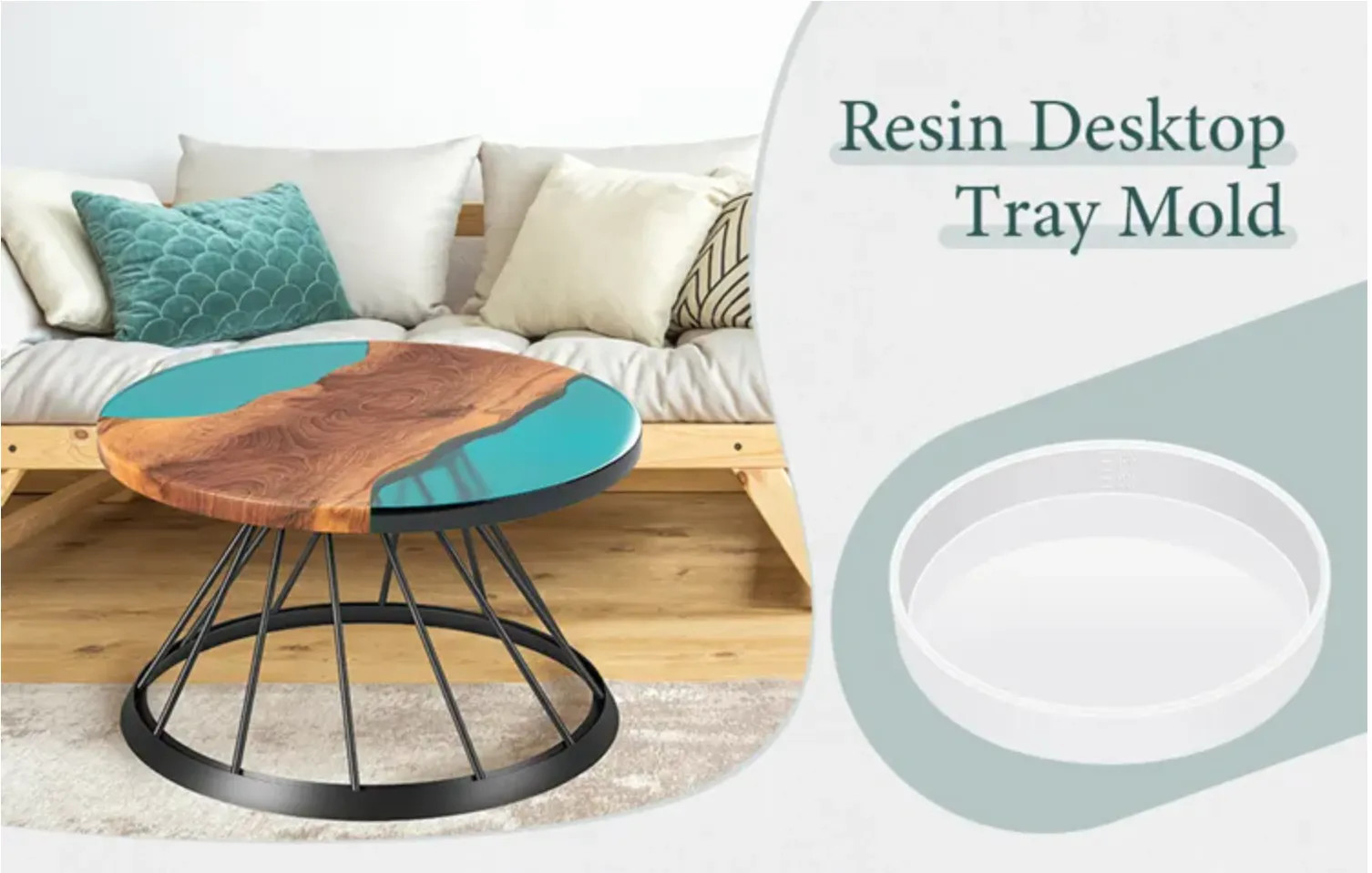 Round Silicone Mould | Perfect for Side Tables, Coffee Tables etc. | Choose your Size