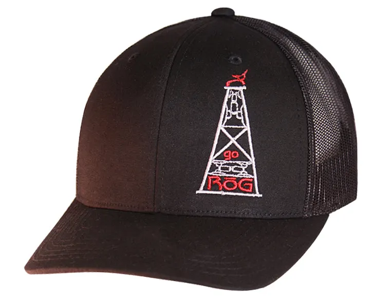 RS All Black "Go ROG" Fitted Cap