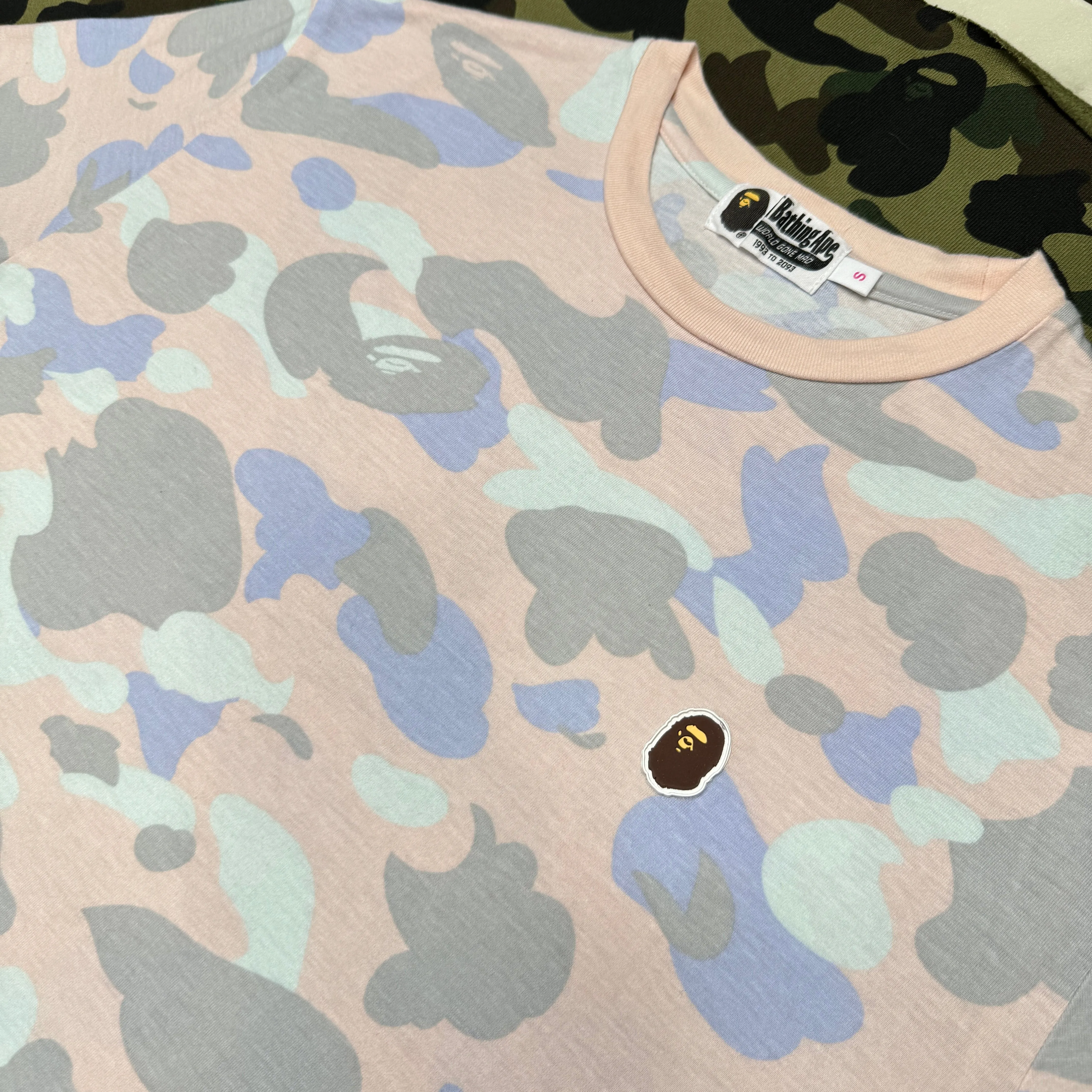 [S] Bape Pastel Camo Long-Length Tee