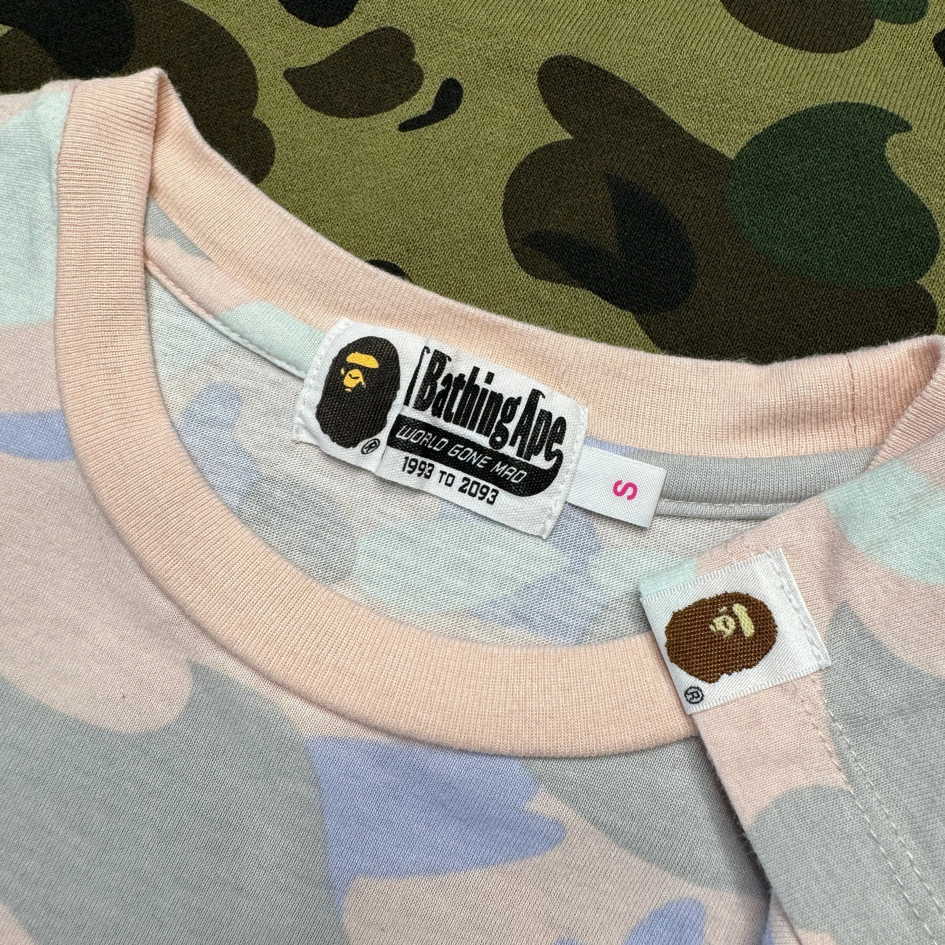 [S] Bape Pastel Camo Long-Length Tee