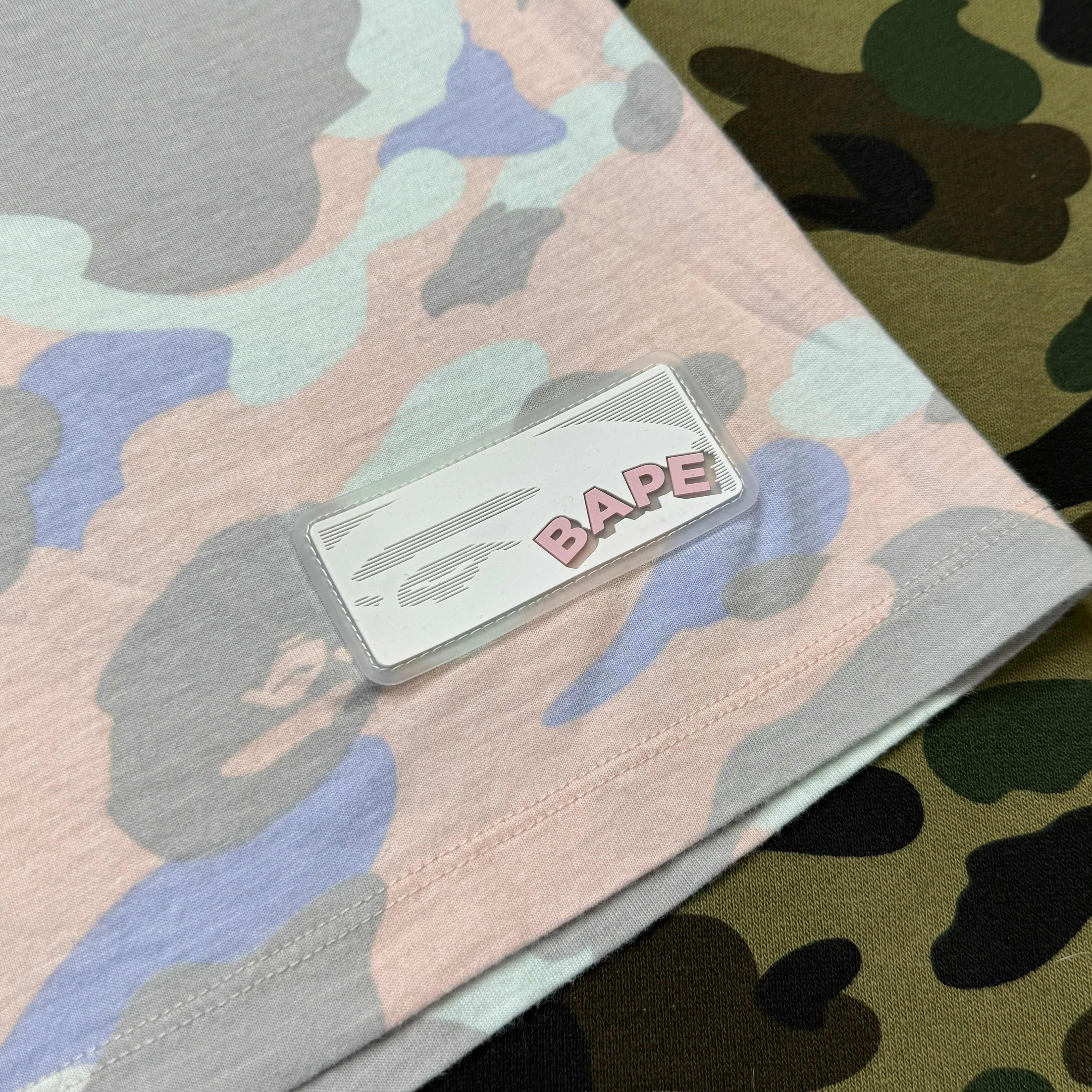 [S] Bape Pastel Camo Long-Length Tee