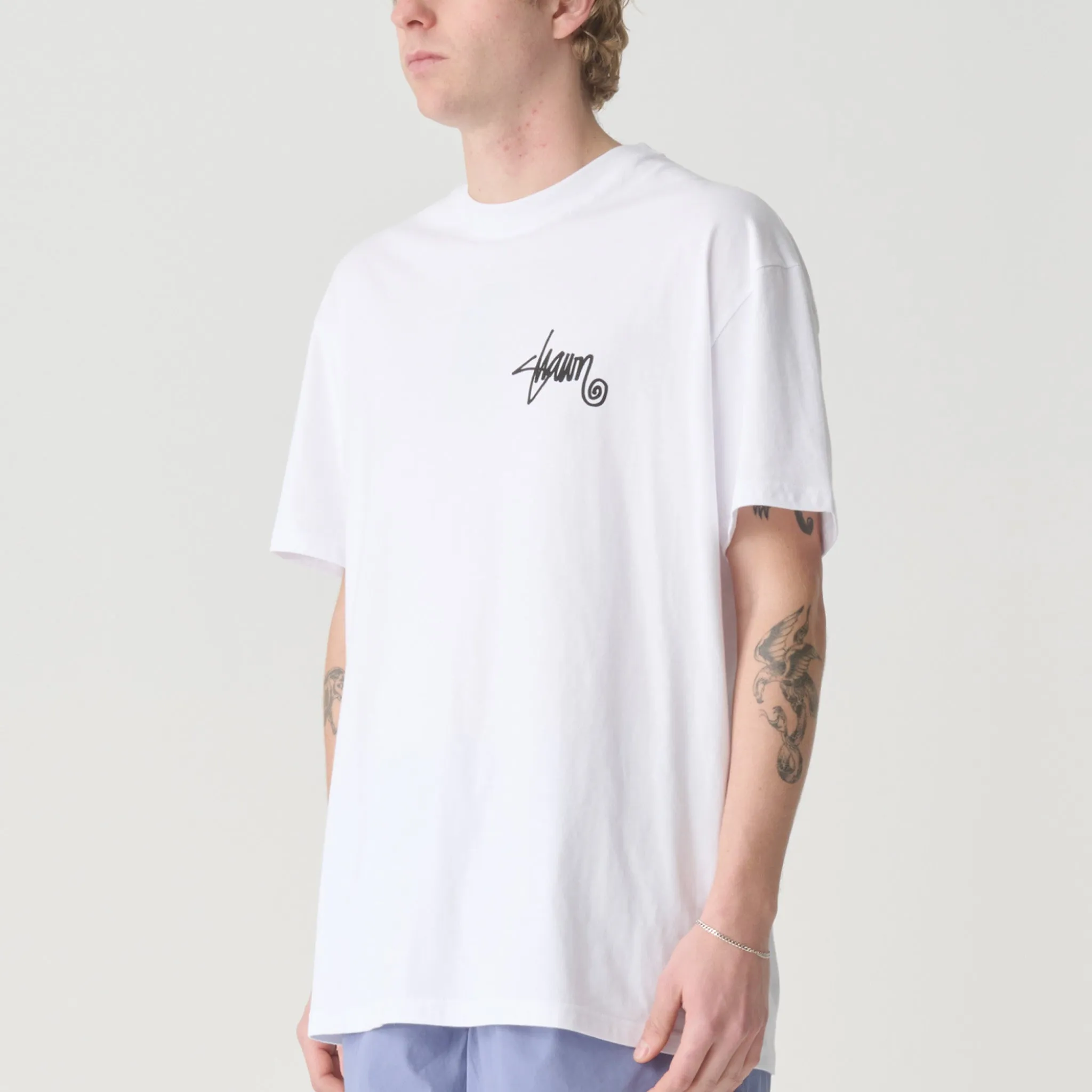 S-Double Shawn Scipt Tee White