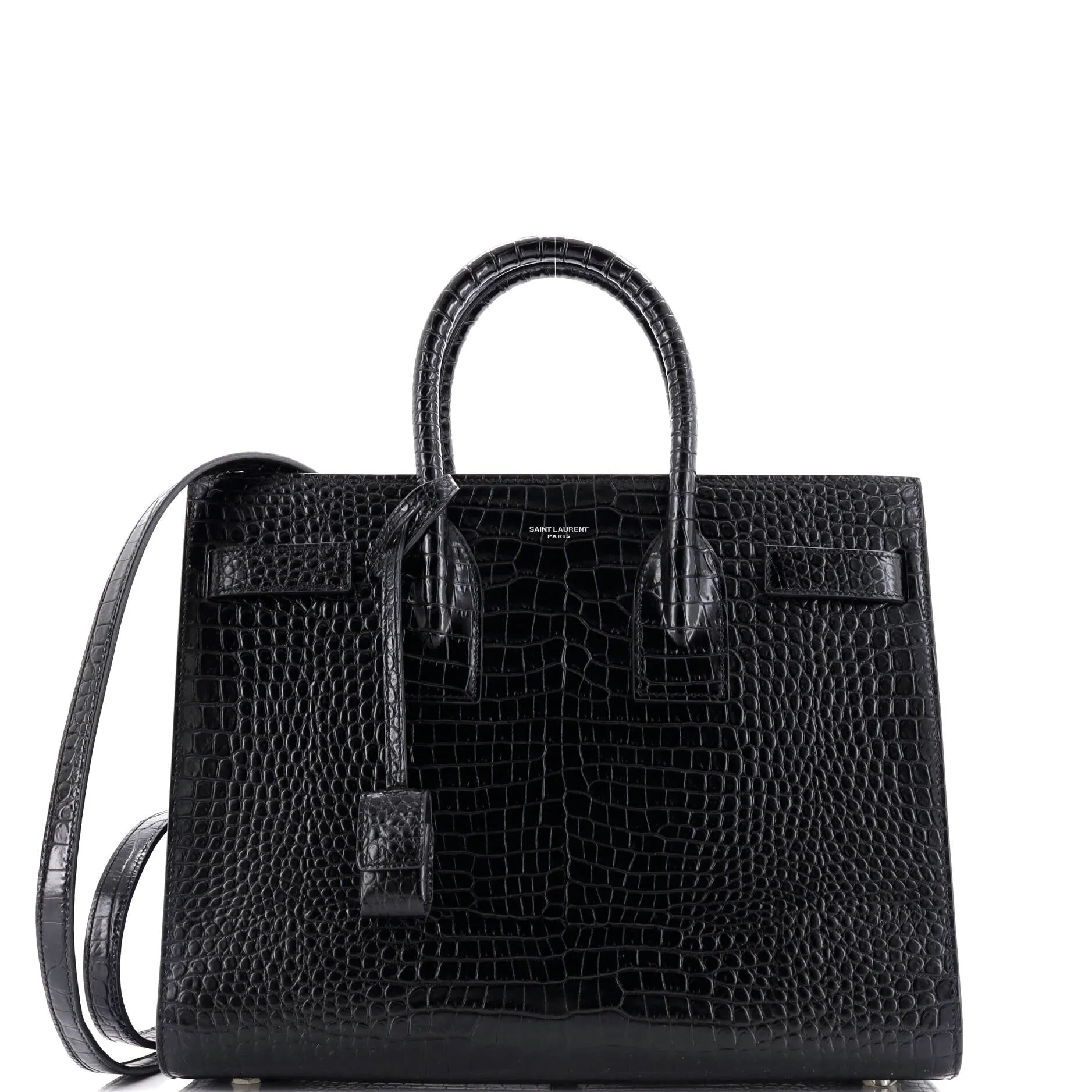 Sac de Jour NM Bag Crocodile Embossed Leather Small