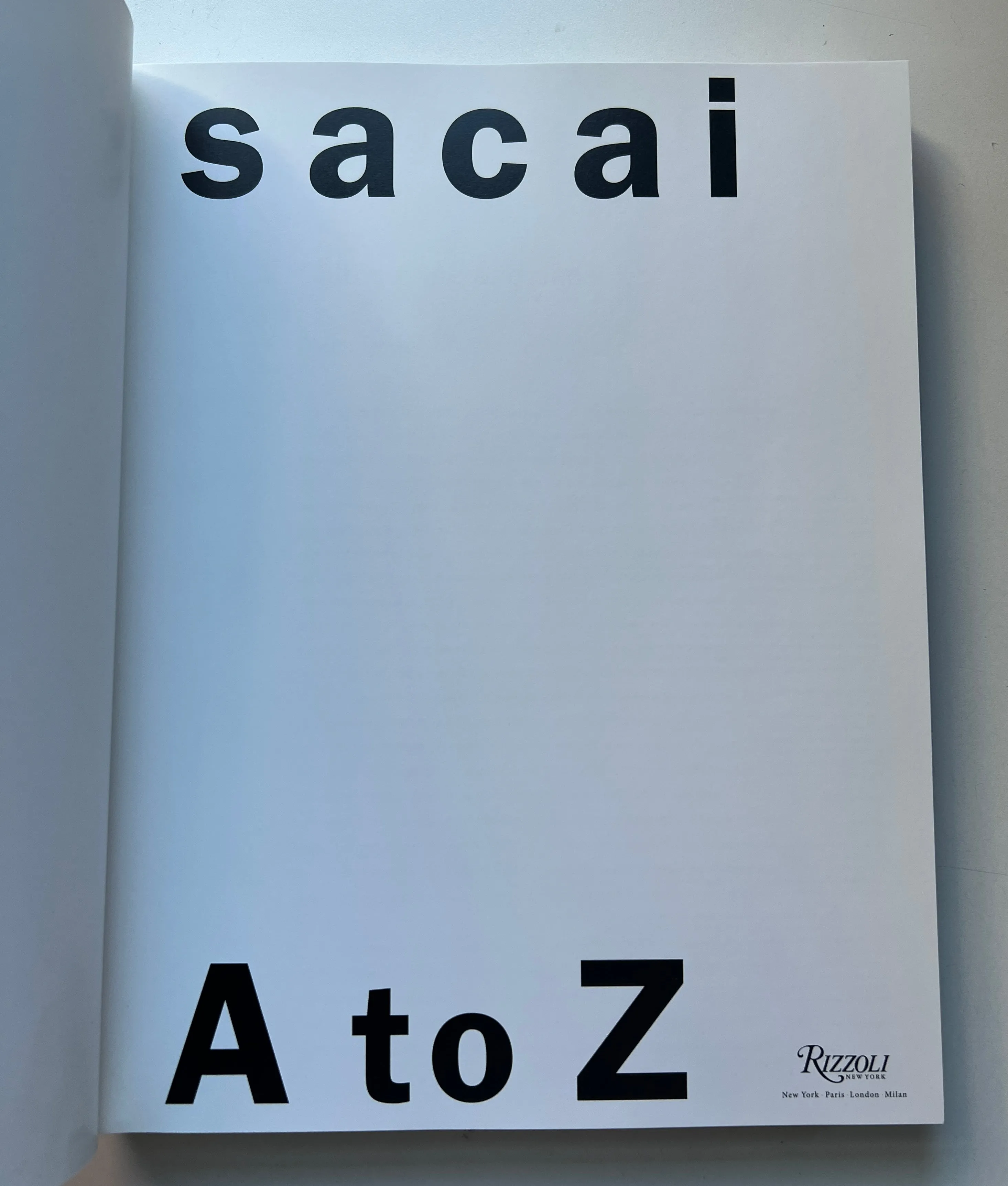 Sacai: A to Z