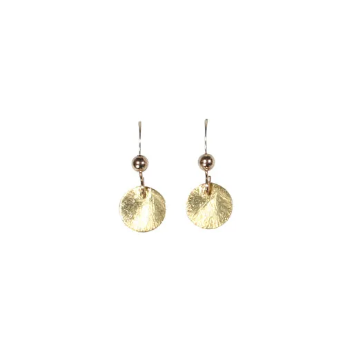 SALE - Brushed Disc Earrings