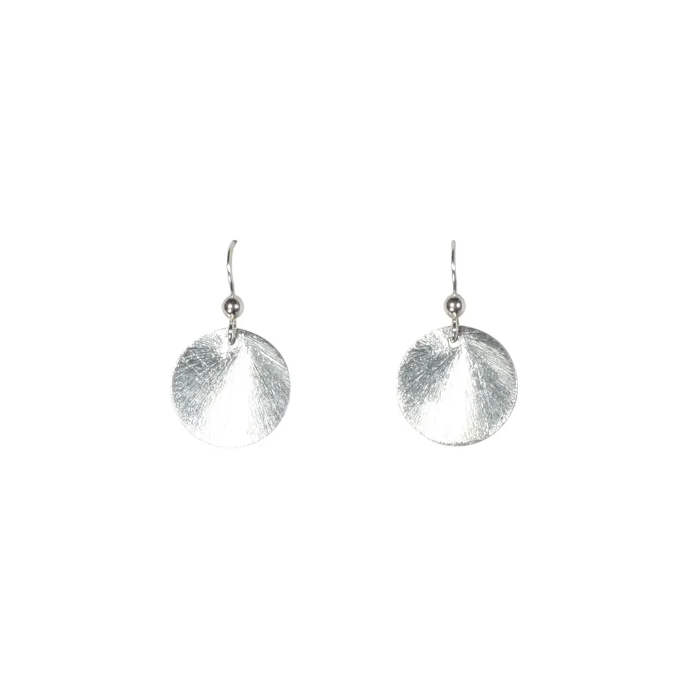 SALE - Brushed Disc Earrings