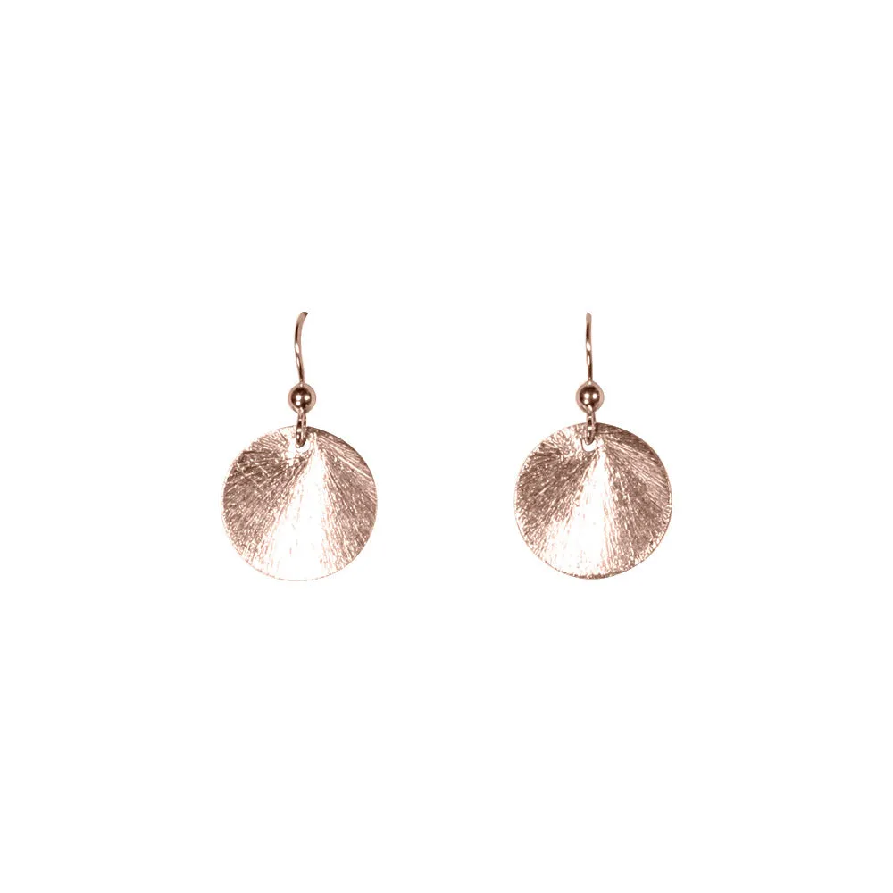 SALE - Brushed Disc Earrings