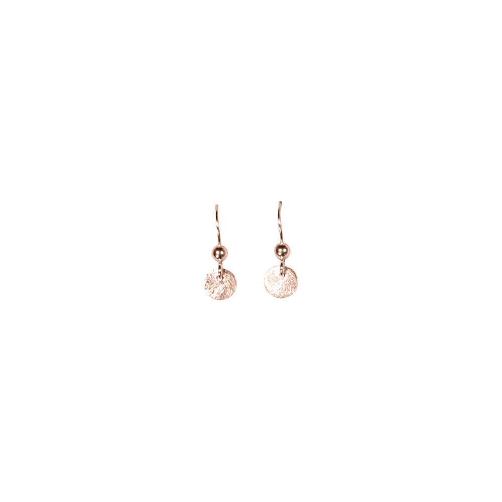 SALE - Brushed Disc Earrings