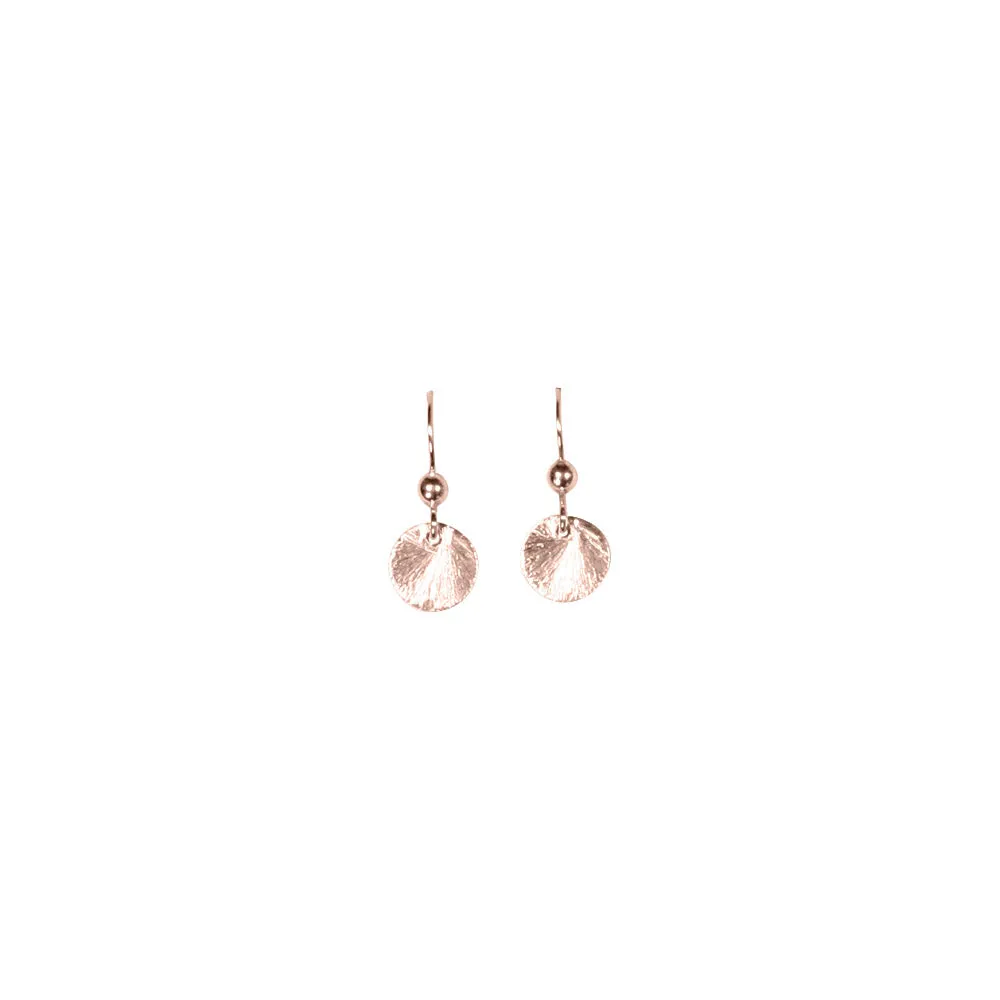SALE - Brushed Disc Earrings
