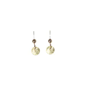 SALE - Brushed Disc Earrings