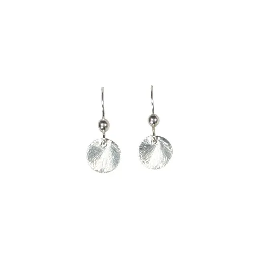 SALE - Brushed Disc Earrings