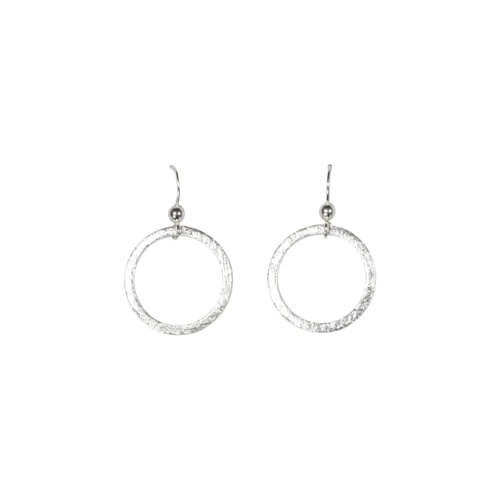 SALE - Brushed Hoop Earring