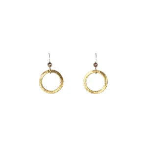 SALE - Brushed Hoop Earring