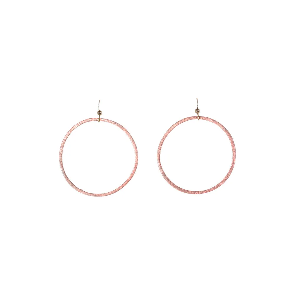 SALE - Brushed Hoop Earring