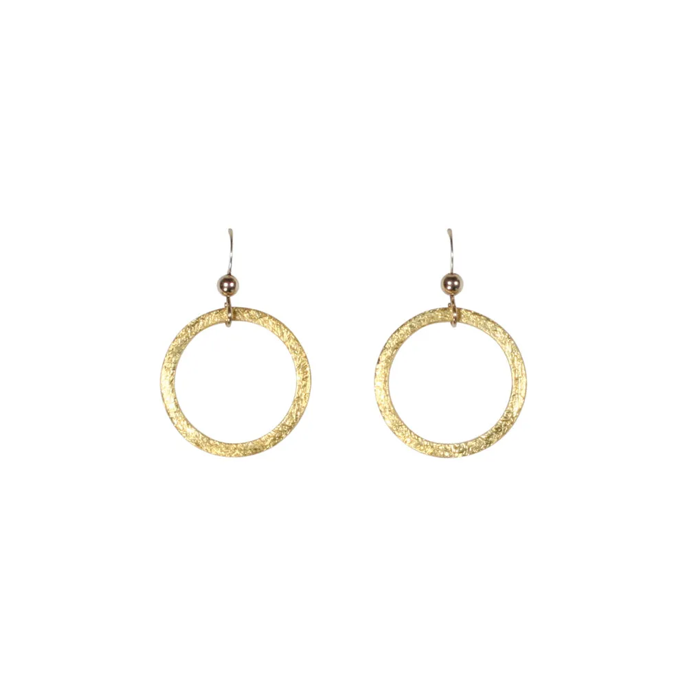 SALE - Brushed Hoop Earring