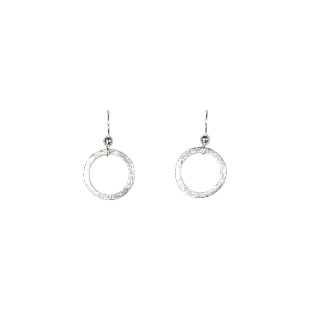 SALE - Brushed Hoop Earring