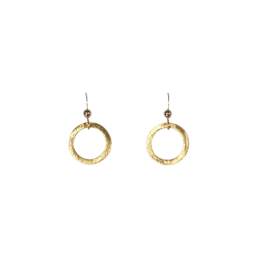 SALE - Brushed Hoop Earring