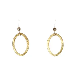 SALE - Brushed Marquise Earrings