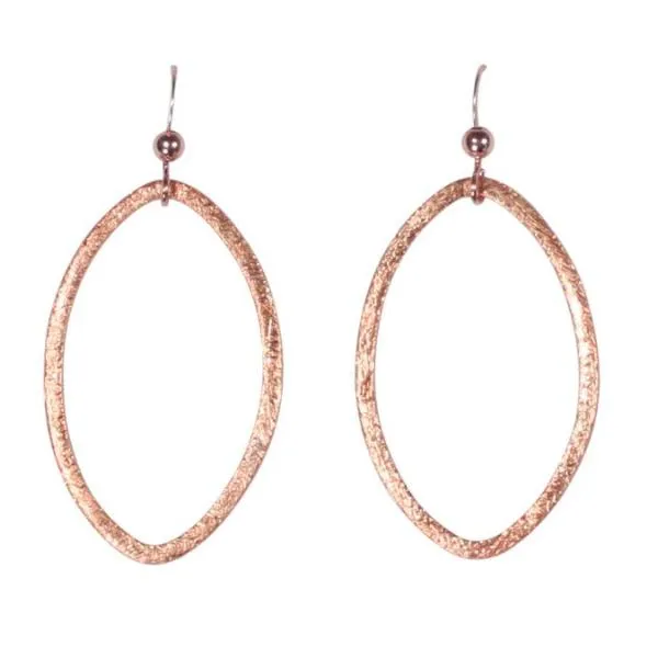 SALE - Brushed Marquise Earrings
