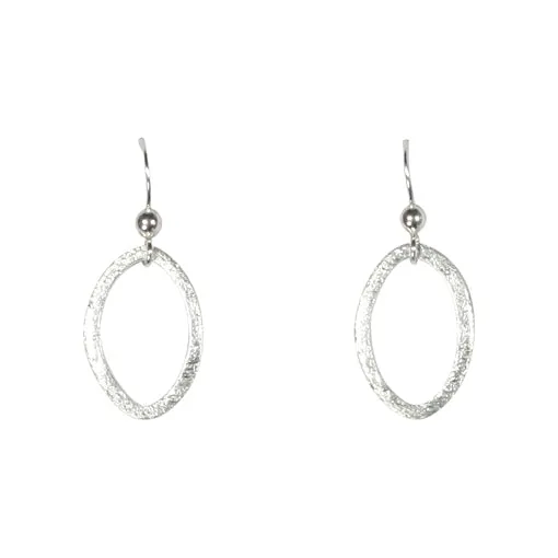 SALE - Brushed Marquise Earrings