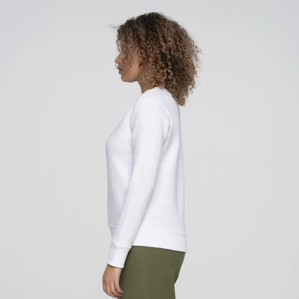 Santa Cruz Womens Crew Holo Moon Dot Front Crew - White