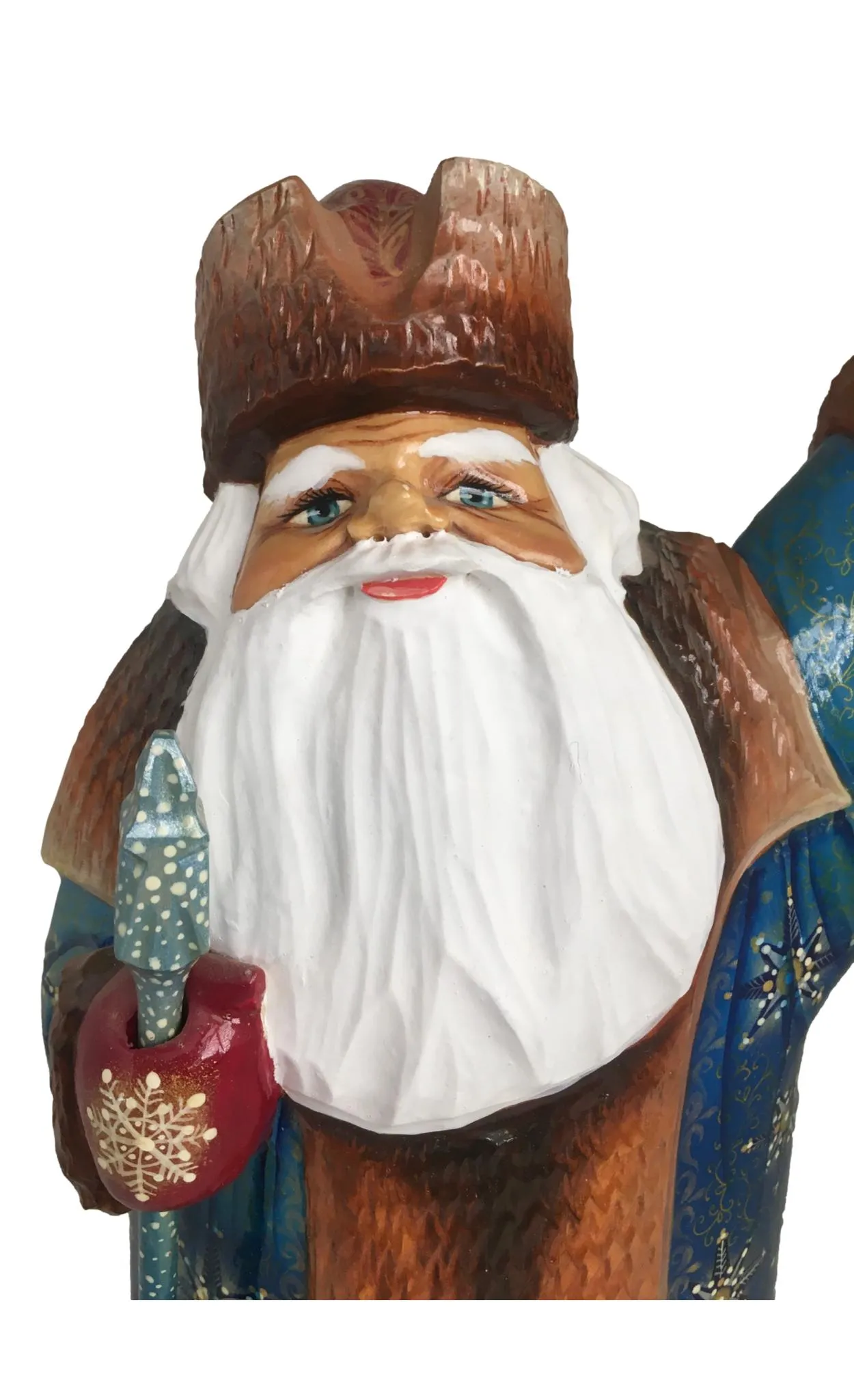 Santa with Snowmaiden Deer Xmas Tree
