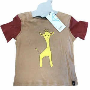 Satva Organic Cotton Short Sleeves Colorblock Tee (3T)