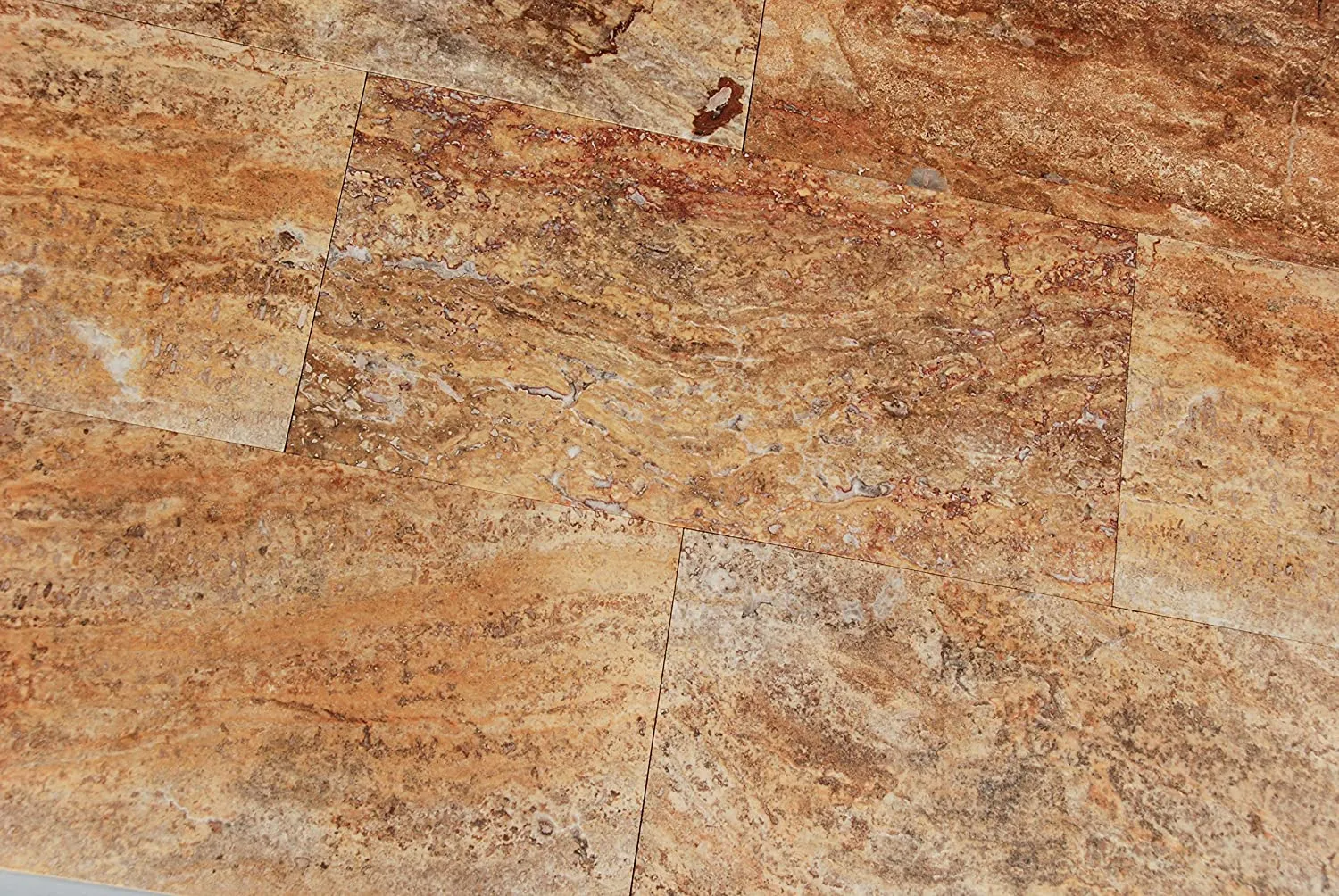 Scabos Travertine Vein Cut 12X24 Filled and Polished Tiles - Premium Quality (LOT of 100 PCS. (200 SQ. FT.))