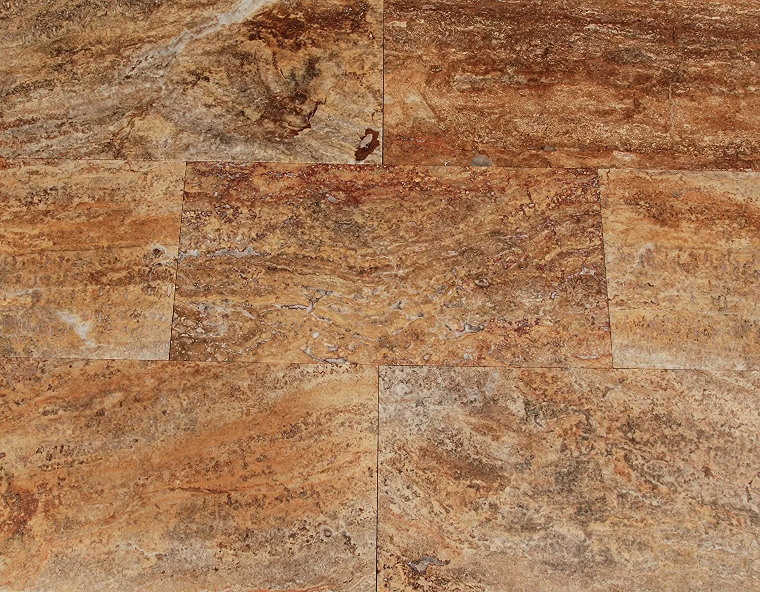 Scabos Travertine Vein Cut 12X24 Filled and Polished Tiles - Premium Quality (LOT of 100 PCS. (200 SQ. FT.))