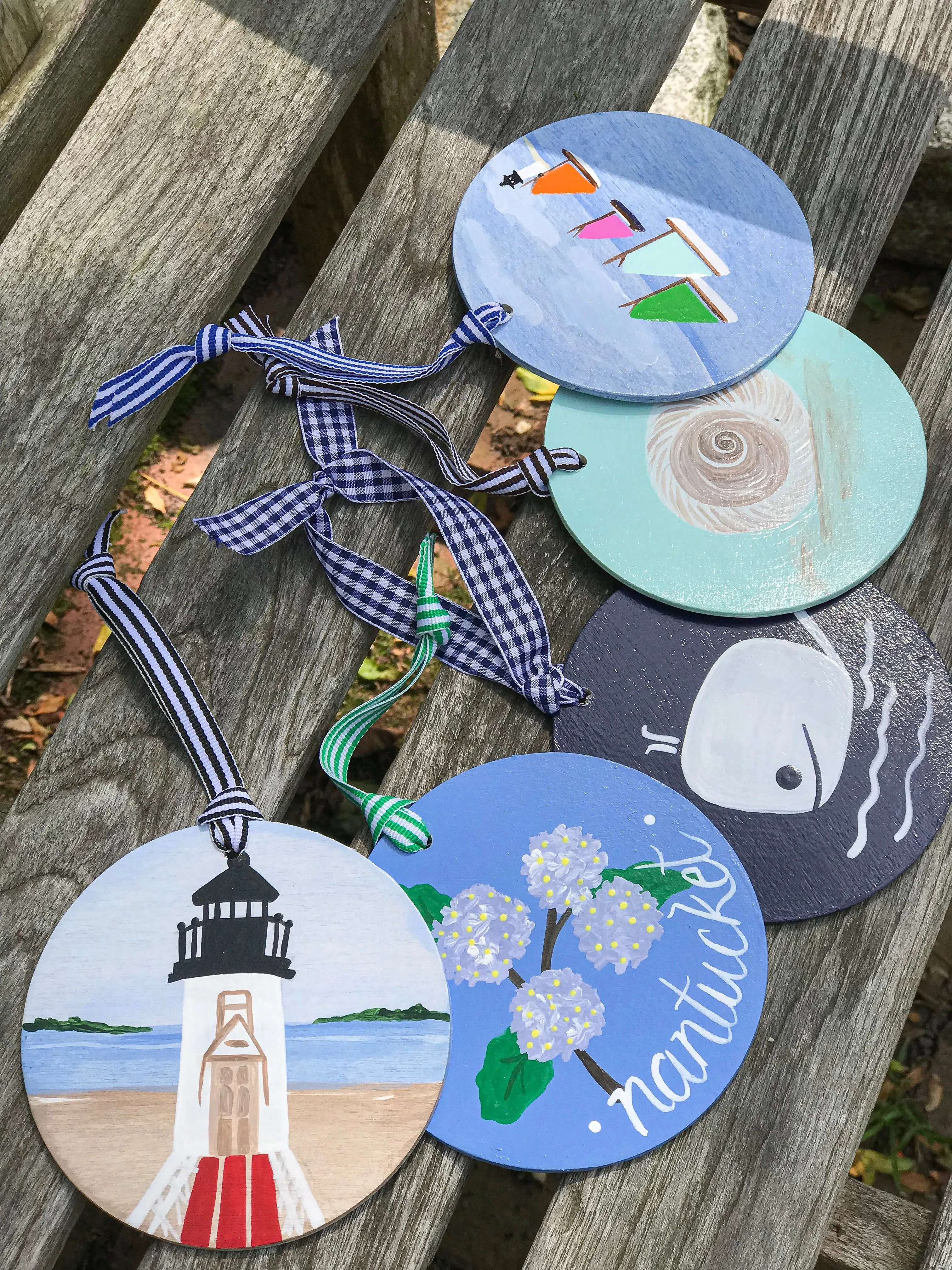 Seashell Flat Round Ornament