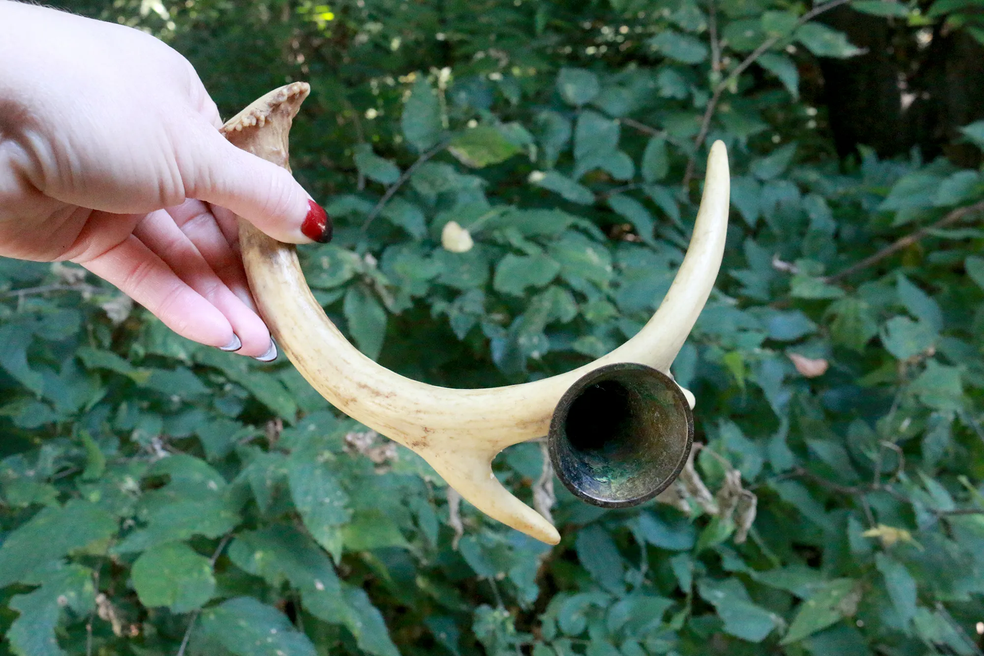 Secondhand Antler Handle Candle Snuffer