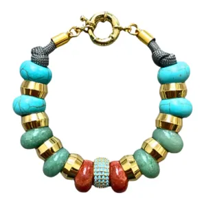 Semi-Precious Bracelet Turquoise & Jade