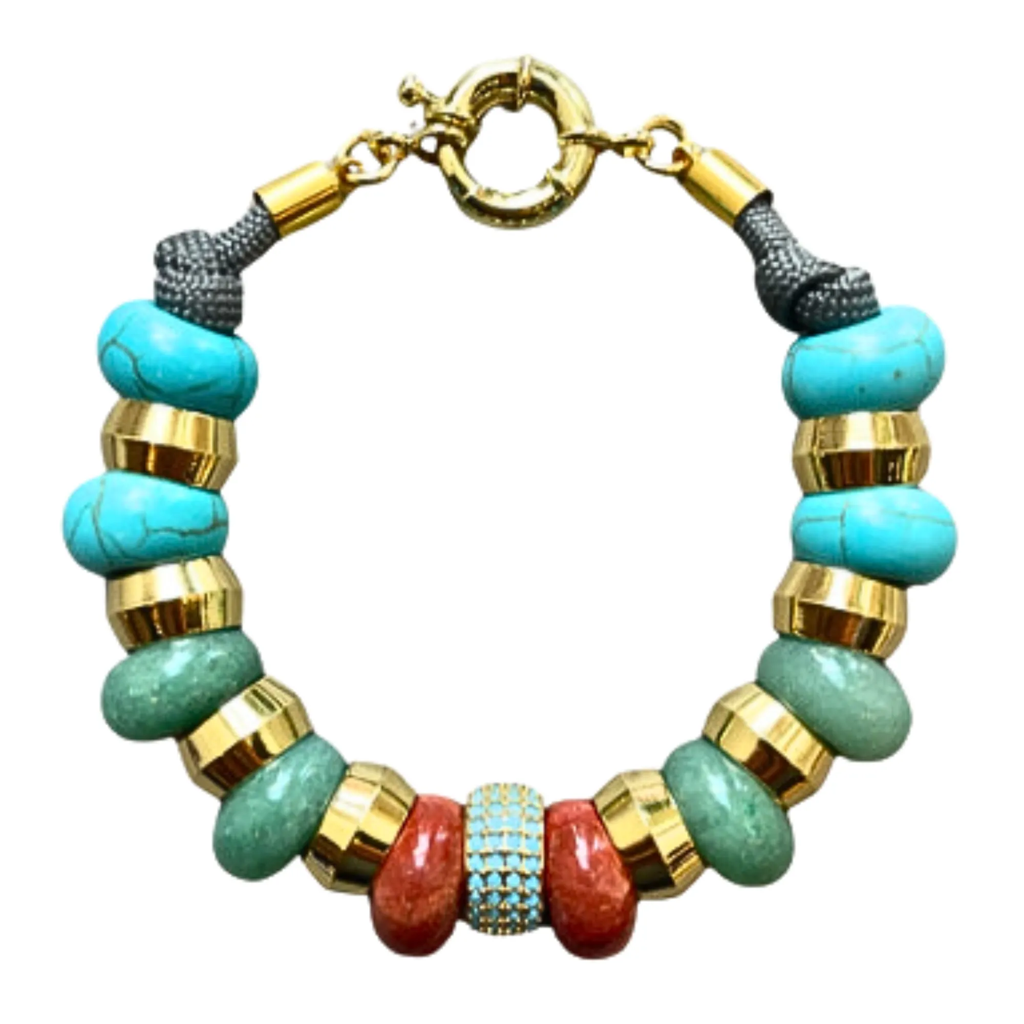 Semi-Precious Bracelet Turquoise & Jade