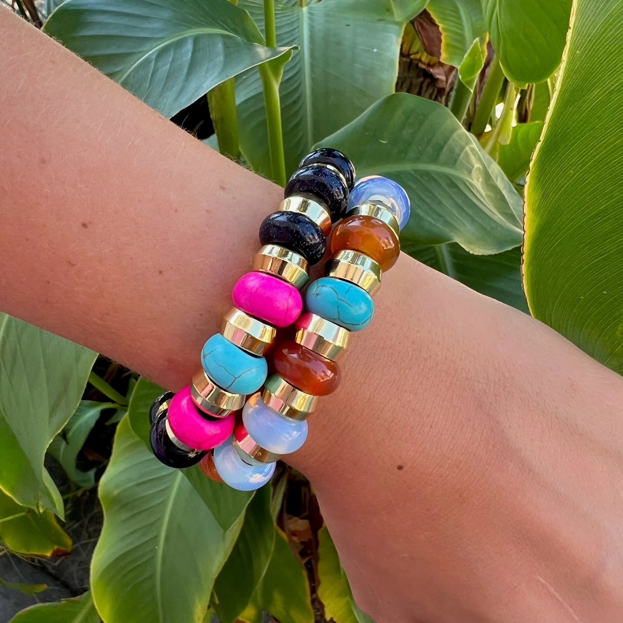 Semi-Precious Bracelet Turquoise & Jade