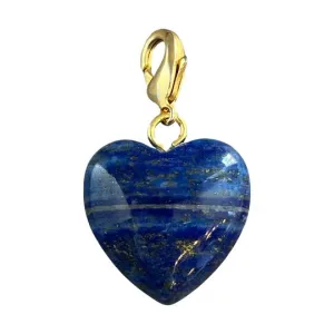 Semi-Precious Heart Pendant Lapis