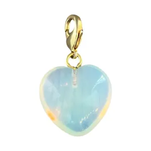 Semi-Precious Heart Pendant Opalite