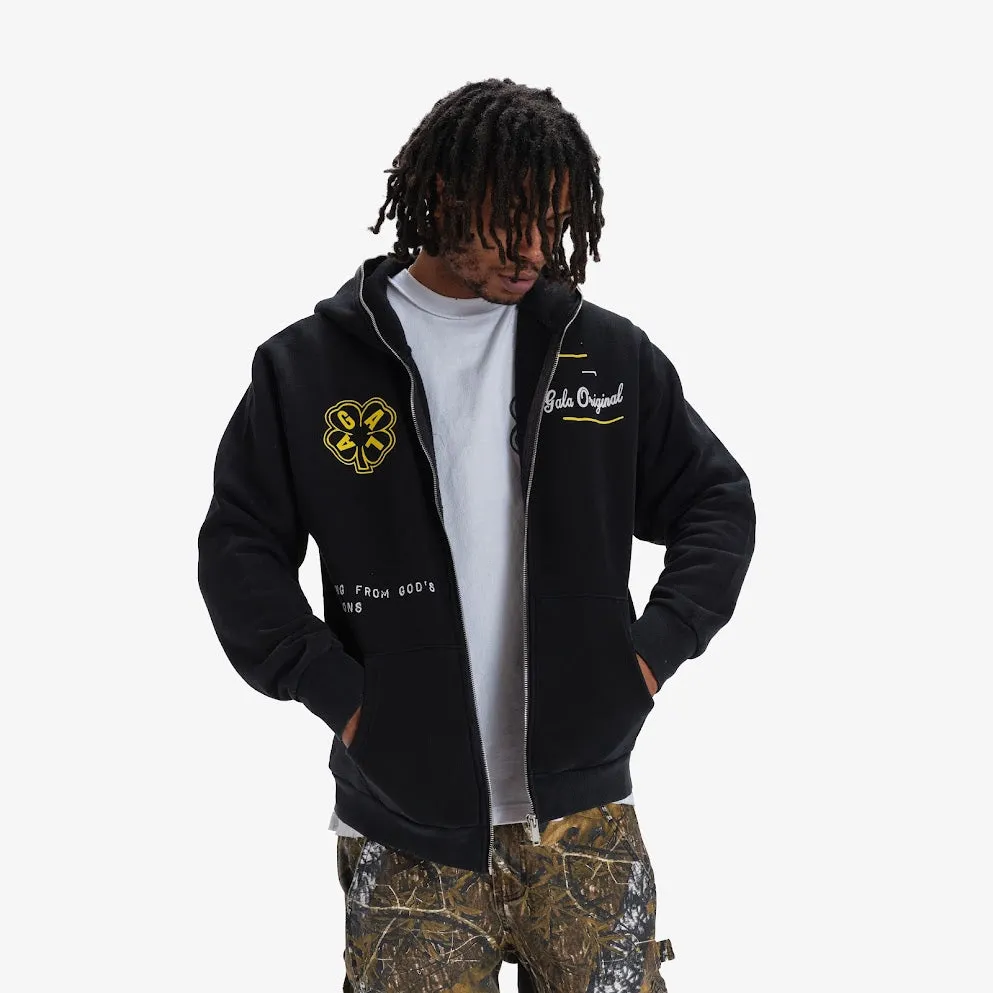 SHOT IN THE DARK FULL-ZIP HOODIE (BLACK)