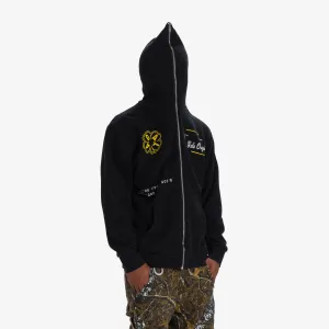 SHOT IN THE DARK FULL-ZIP HOODIE (BLACK)