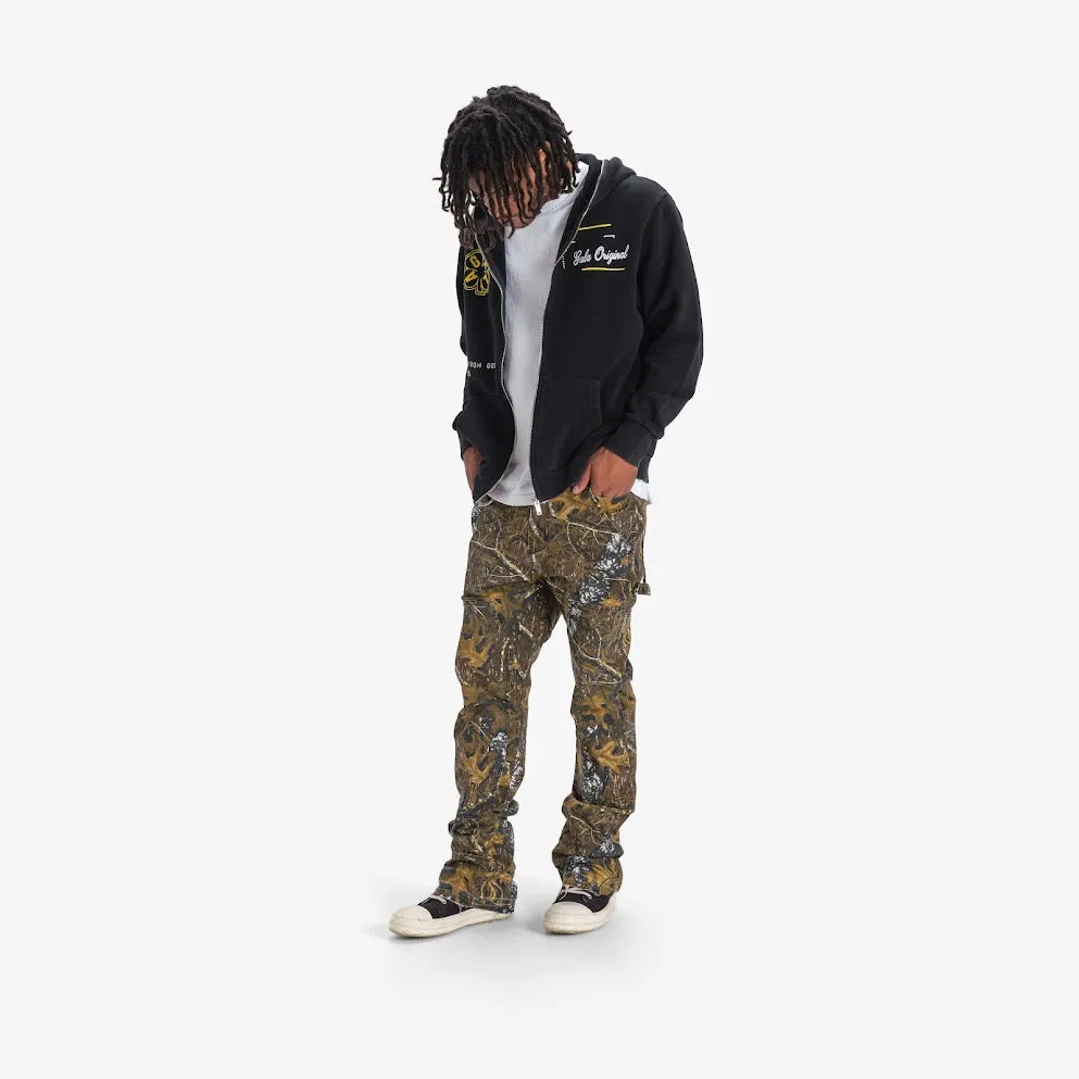 SHOT IN THE DARK FULL-ZIP HOODIE (BLACK)