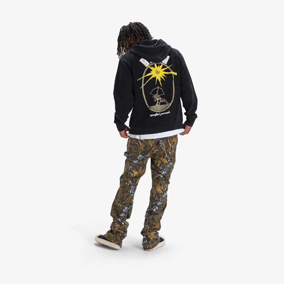SHOT IN THE DARK FULL-ZIP HOODIE (BLACK)