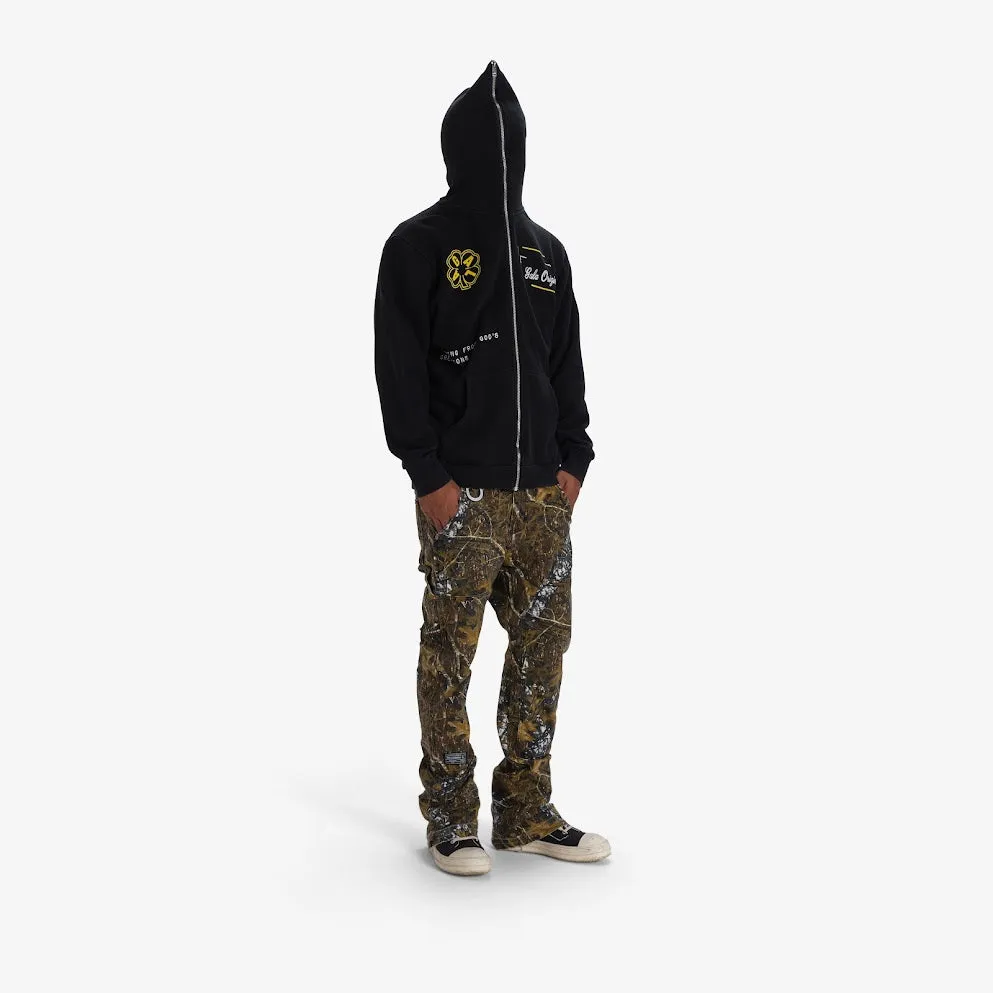 SHOT IN THE DARK FULL-ZIP HOODIE (BLACK)