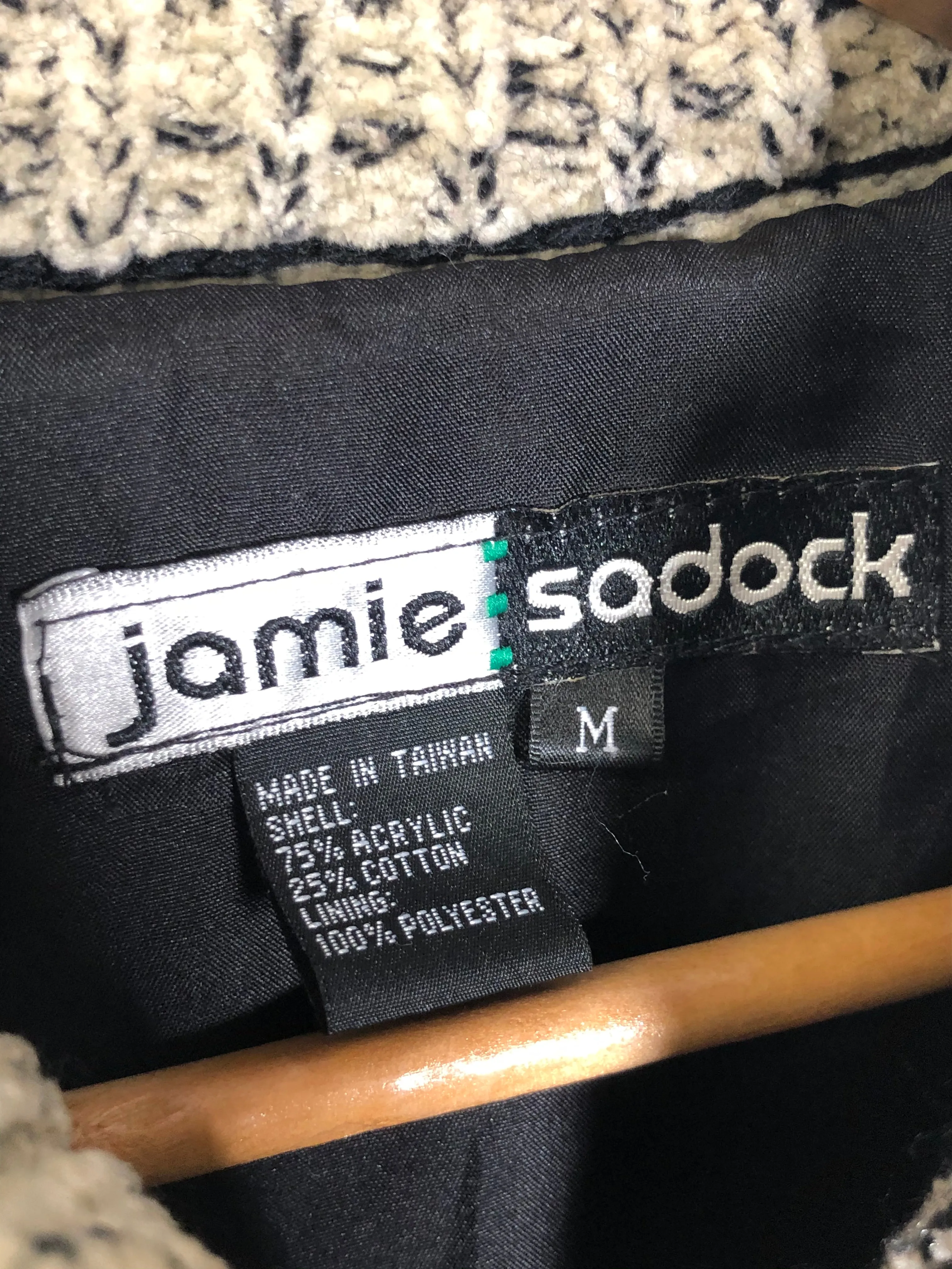 Silk Lined Knitted Zip Up Jacket (S/M)